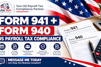 help US employers with payroll taxe form 941 form 940 and irs filing compliance