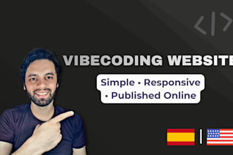 build a website with vibe coding in english or spanish