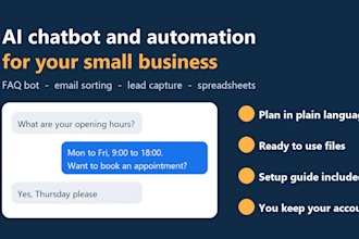build an ai chatbot or automation workflow for your small business