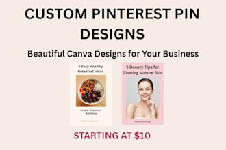 design custom canva pinterest pins for your brand