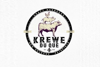 design award winning bbq team smoking logo