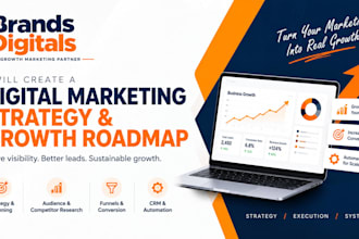 create a digital marketing strategy and growth roadmap