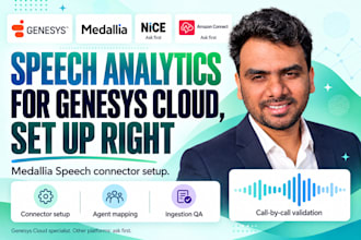 set up seamless medallia speech analytics for genesys cloud call centers