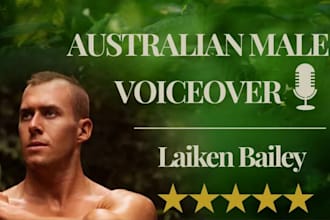 produce a professional australian male voiceover