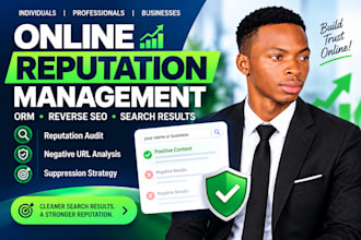 provide online reputation management ORM and reverse SEO services