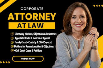 prepare appellate briefs, notices of appeal, and related petitions for your case