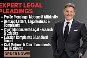 draft eviction complaints, landlord tenant responses, and court documents