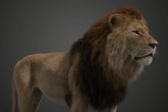 create realistic 3d animal model