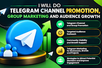 do telegram channel promotion, group marketing and audience growth