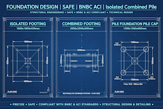 do foundation design isolated combined pile footing in safe