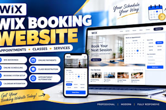 design wix booking websites for classes and appointment