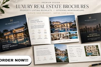 design luxury real estate brochure property listing booklet offering memorandums