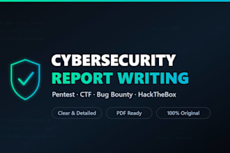 write professional cybersecurity report