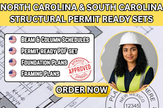 structural engineer permit drawing engineer stamp north carolina south