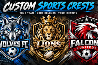 design a custom football club logo and badge
