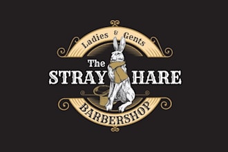 design custom barbershop salon business logo