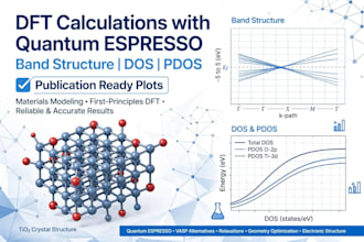 do dft calculations with quantum espresso for doped tio2 band structure dos