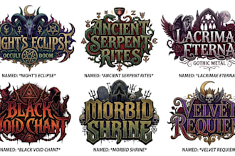 create southern sludge, swamp metal and heavy doom lettering