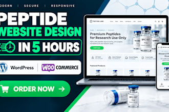 design peptide website in 5 hours peptide store research peptide sarms website