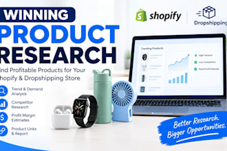 find products for shopify dropshipping and ecommerce