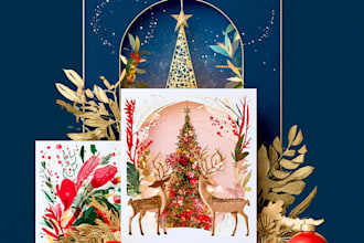 do christmas card and stationary designs