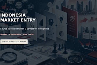 research your indonesia market entry opportunity and competitors