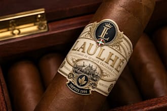 make premium cigar label, cigar logo, cigar band cigar box