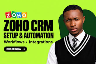 setup zoho CRM automation, zoho CRM setup, zoho one, zoho flow, zoho campaign