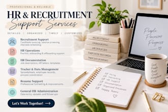 assist with HR operations, recruitment, and resume writing