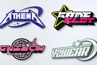 design a unique y2k or modern streetwear logo