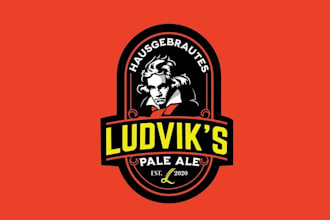 design premium home brewed beer business logo