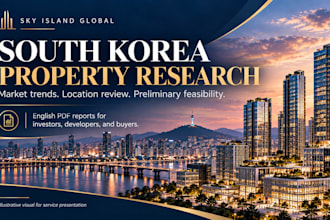 research the south korean real estate market for your property