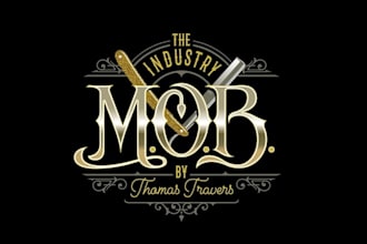 design custom barbershop salon service logo