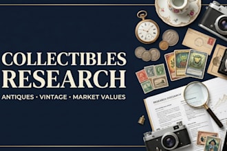 research collectibles, antiques, vintage items and market values