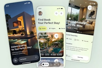 build hotel booking app, taxi booking, barbershop, spa, massage appointment app