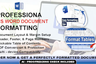 professionally format your word document