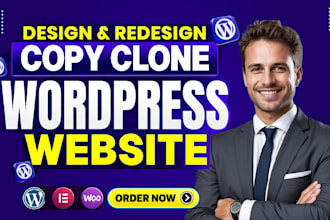 duplicate copy clone redesign wordpress website using elementor pro