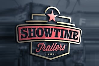 make mobile concession industry logo for showtime trailers