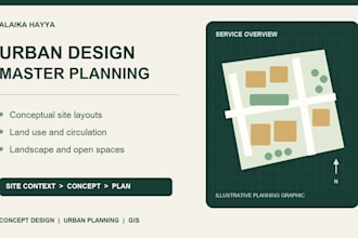 create conceptual urban design and master plan layouts