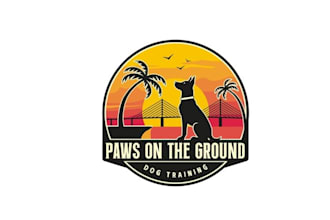 design vibrant dog training company logo
