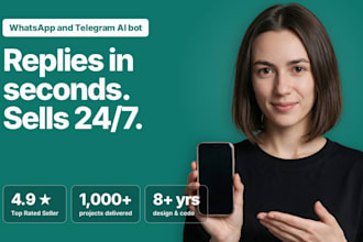 build a whatsapp or telegram ai chatbot for sales and support