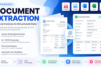 automate PDF and invoice data extraction using ai ocr