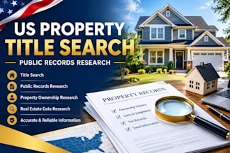 provide US property title search and public records research