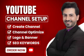 create and setup a professional youtube channel