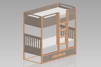 design wooden furniture and kids products with drawings