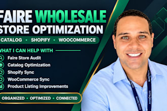 faire store audit SEO catalog and product listing optimization woocommerce sync
