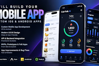 develope a mobile app for you