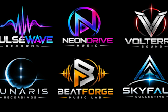 design a professional electronic music techno, rave festival, nightlife edm logo