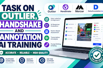 do handshake, outlier, mercor and data annotation ai training