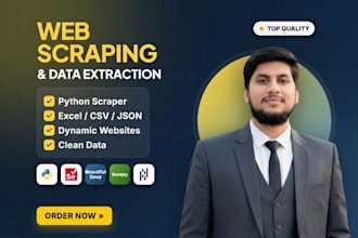 build a python web scraper using selenium, beautifulsoup or scrapy